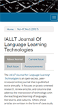 Mobile Screenshot of ialltjournal.org